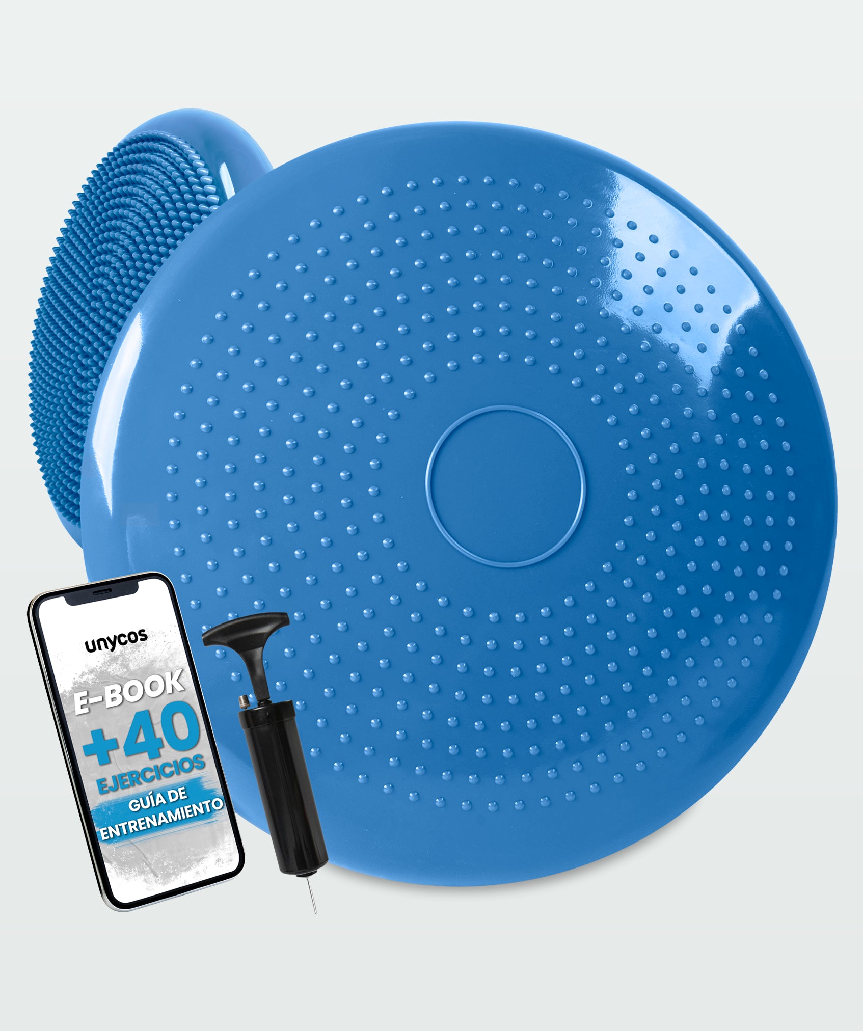 Rutschfestes yogakissen mit pumpe: ideal für fitness und rehabilitation