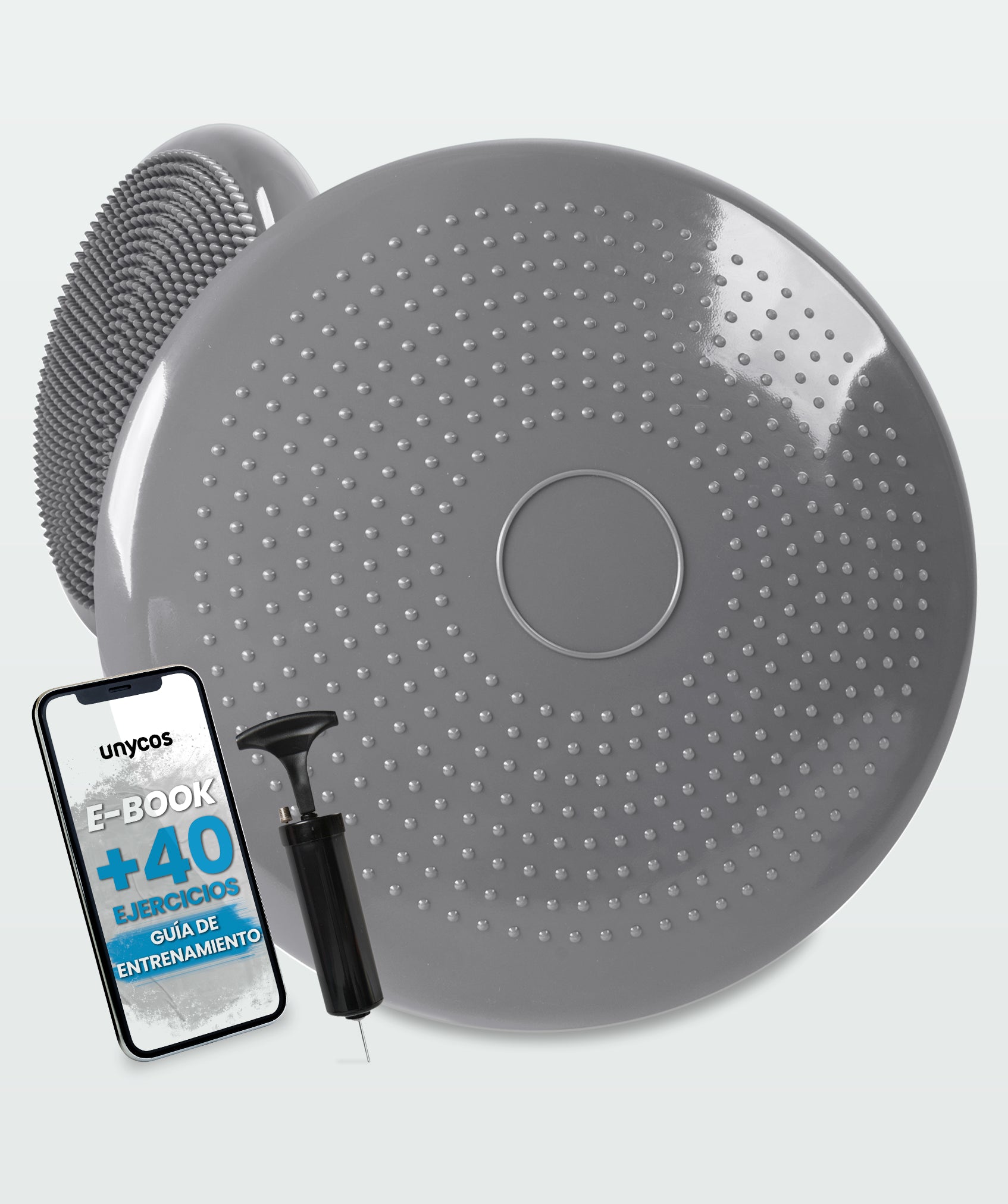 Rutschfestes yogakissen mit pumpe: ideal für fitness und rehabilitation