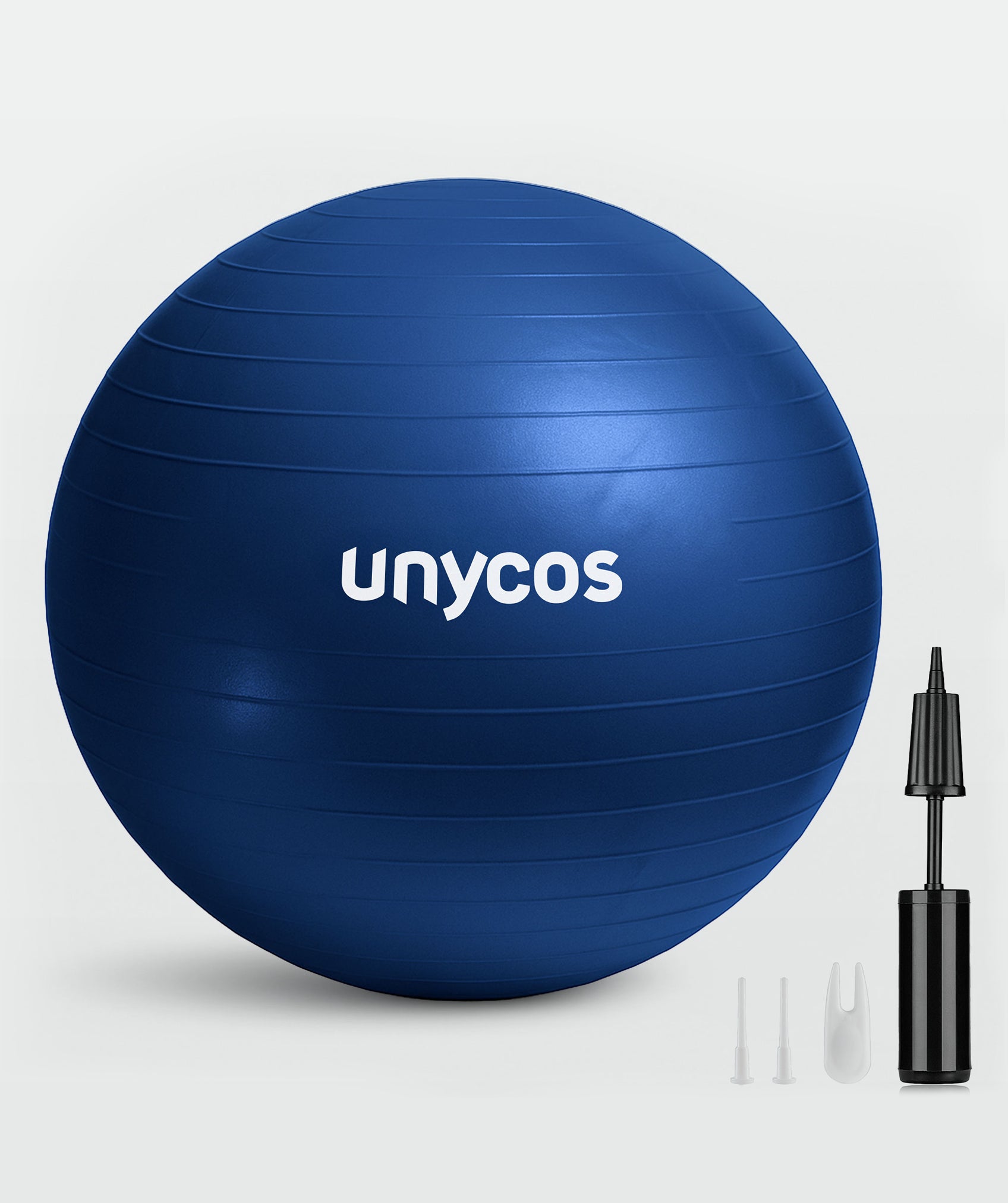 Pilates-, gymnastik- und yogaball mit einer tragfähigkeit von 300 kg und inklusive pumpe