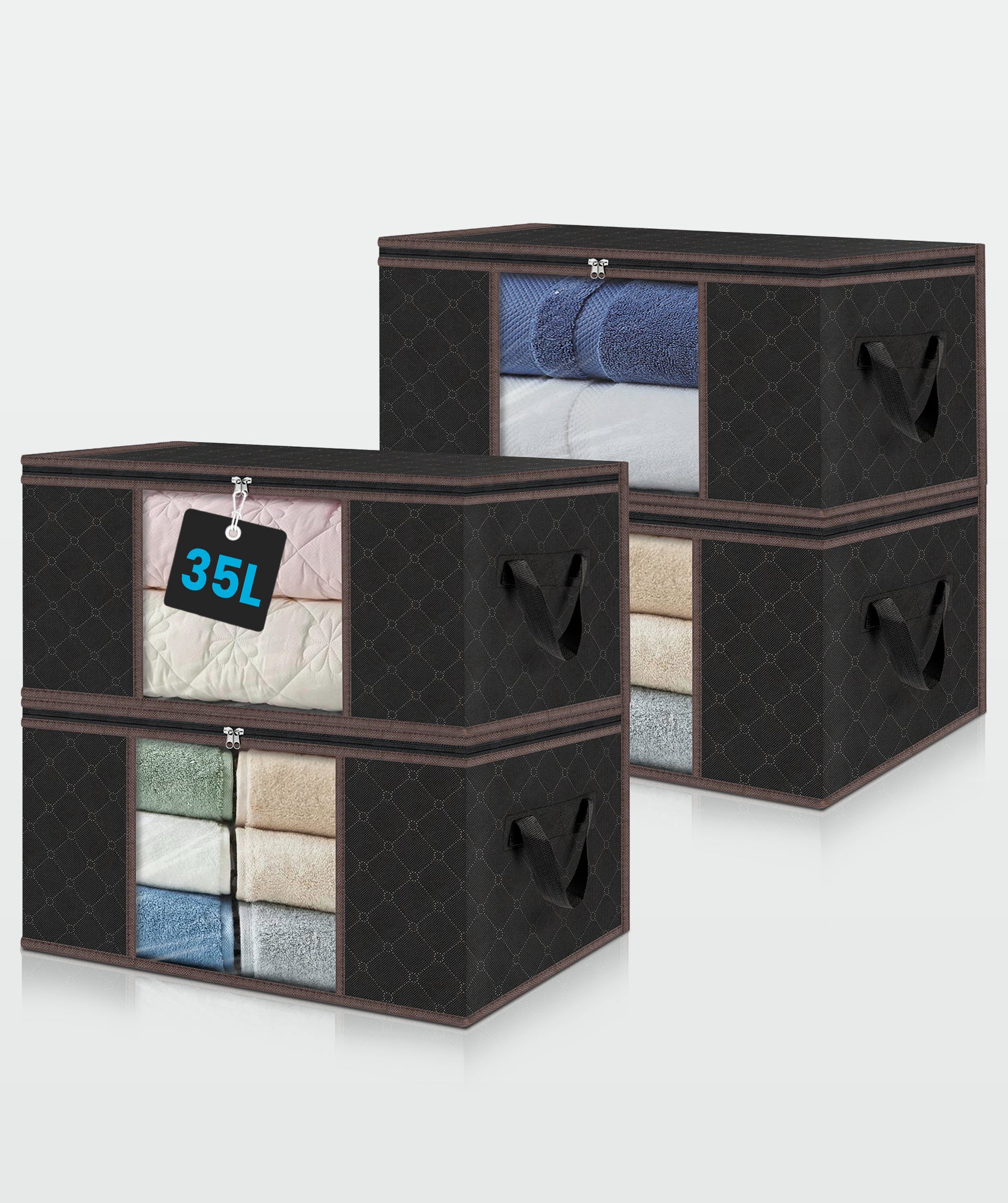 Cajas de almacenamiento (por 4 unidades)