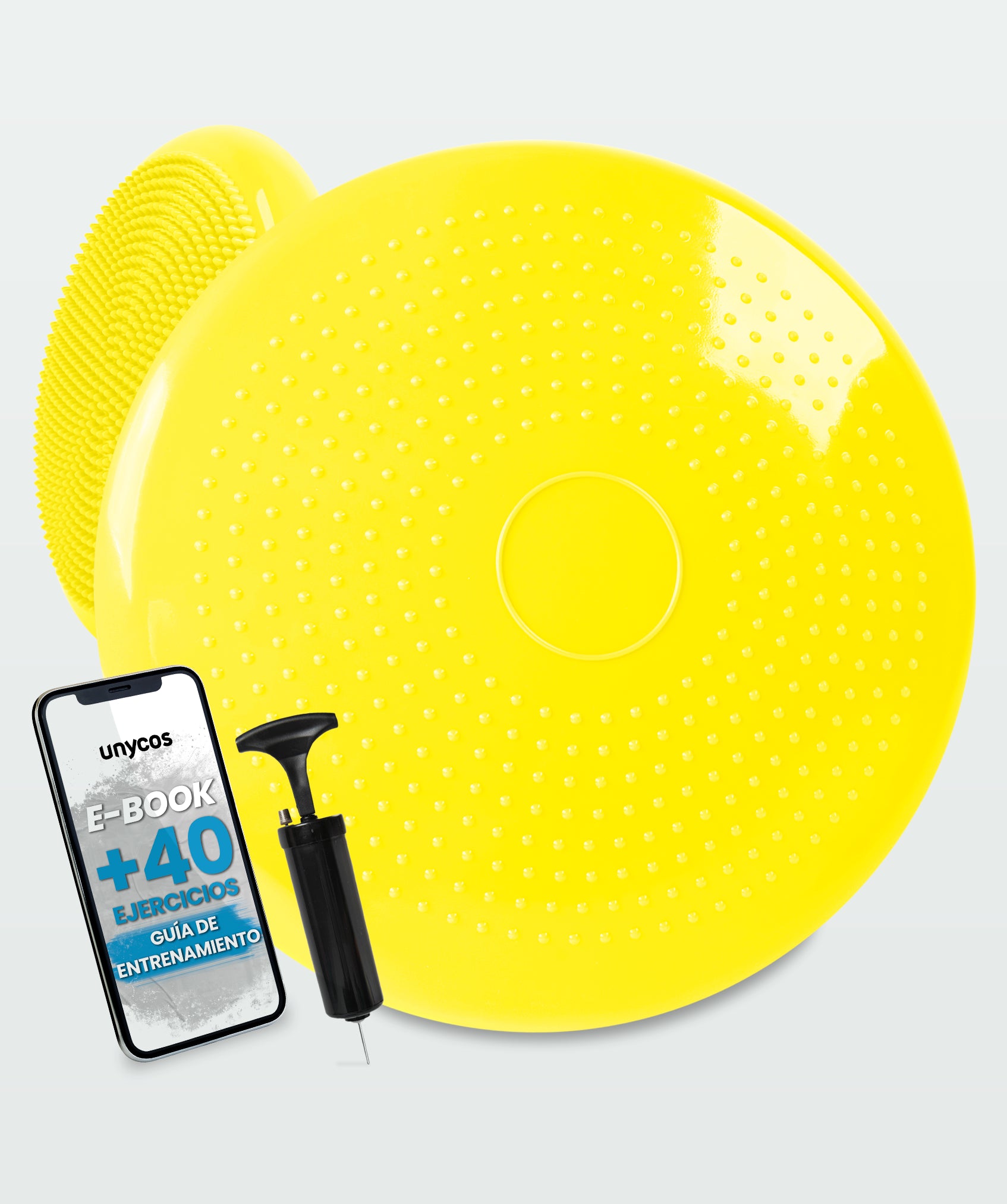 Rutschfestes yogakissen mit pumpe: ideal für fitness und rehabilitation