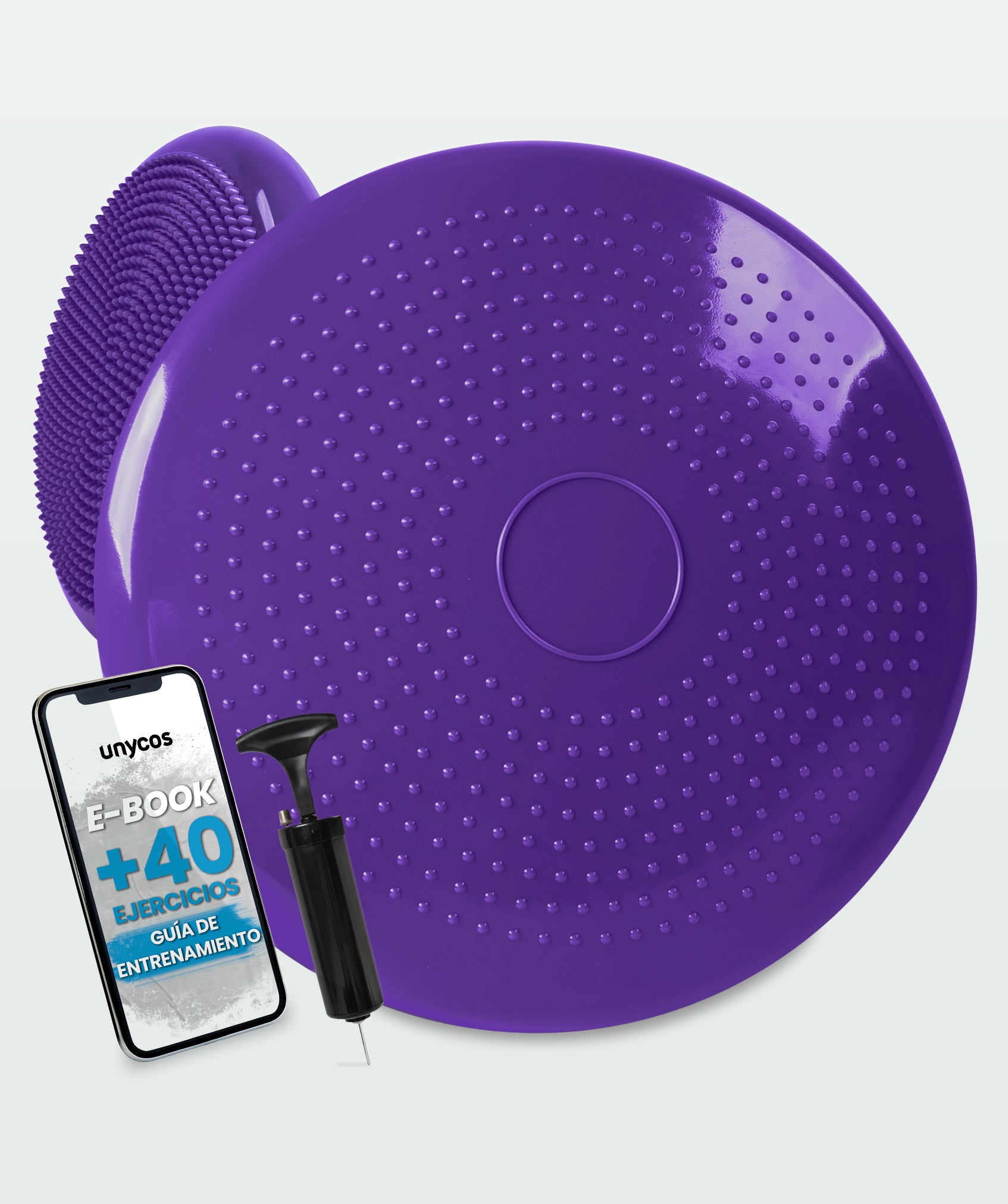 Rutschfestes yogakissen mit pumpe: ideal für fitness und rehabilitation