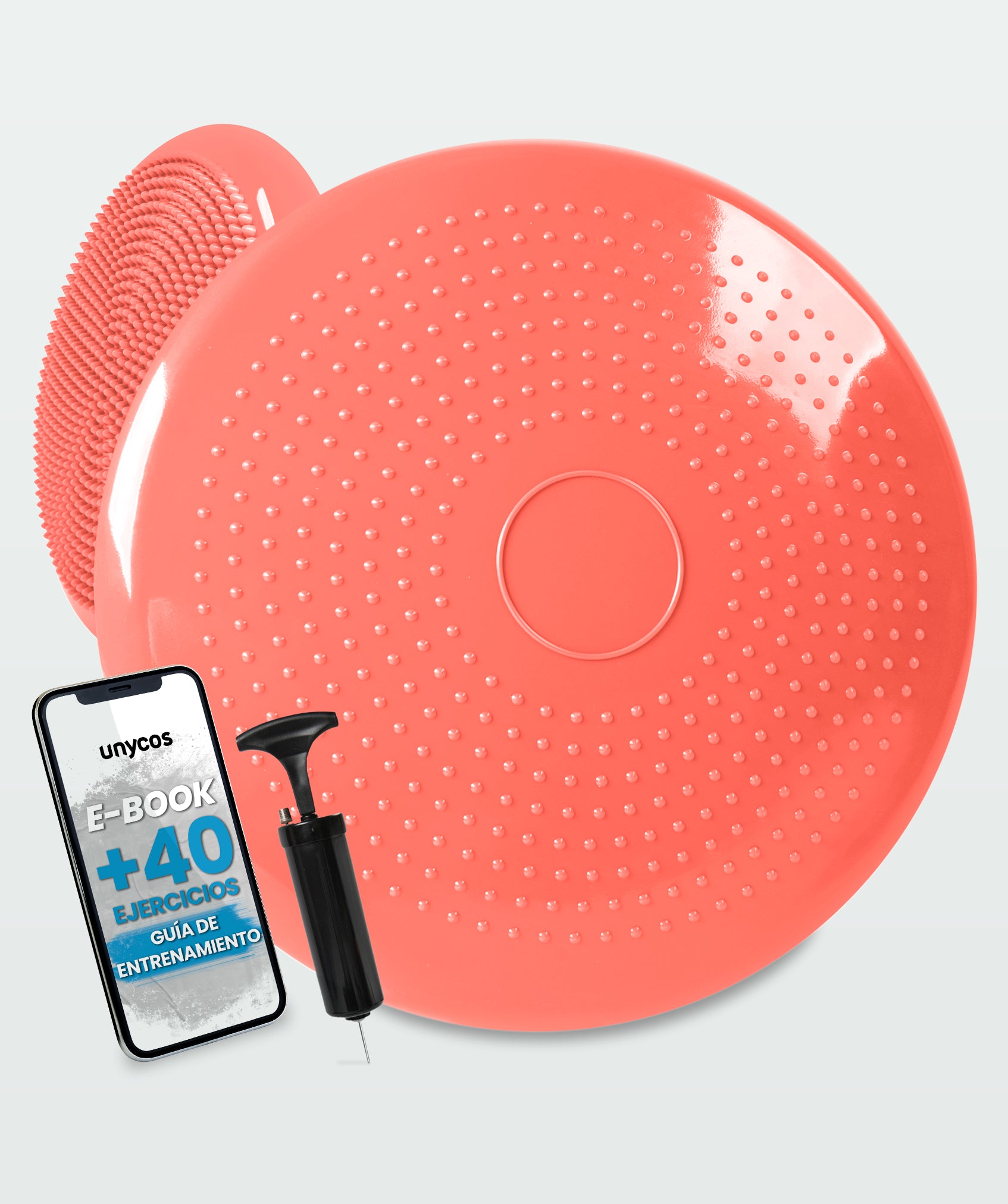 Rutschfestes yogakissen mit pumpe: ideal für fitness und rehabilitation