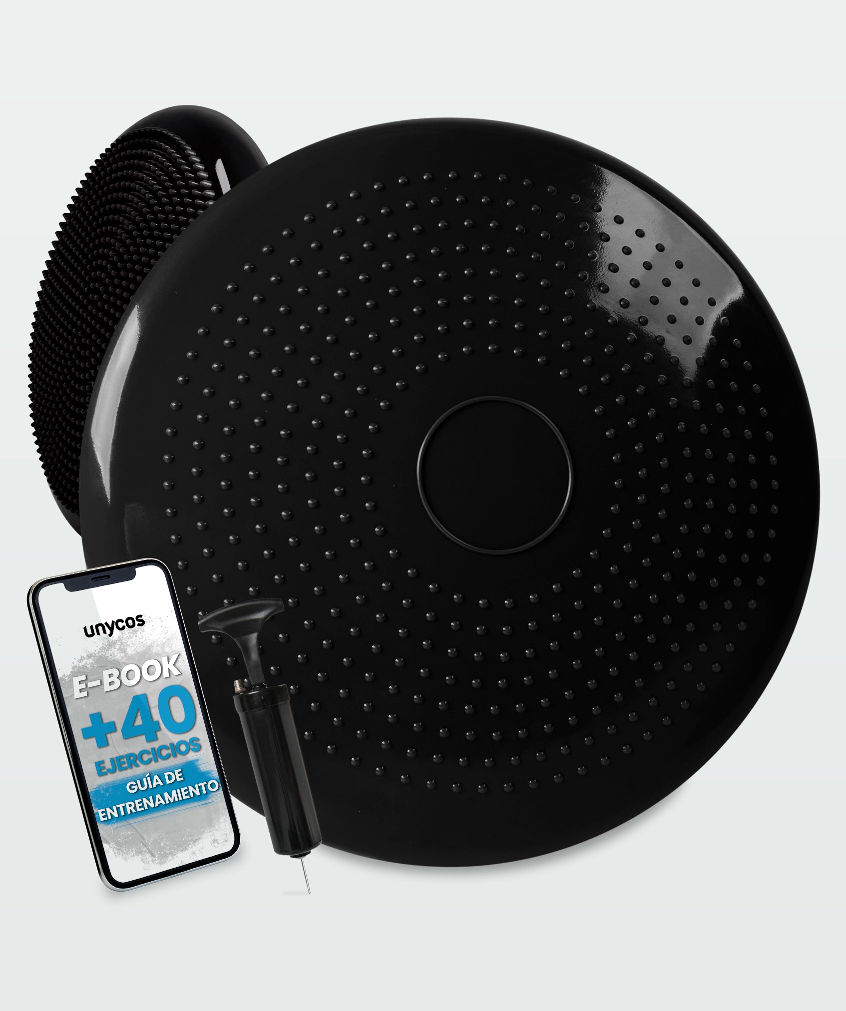 Rutschfestes yogakissen mit pumpe: ideal für fitness und rehabilitation