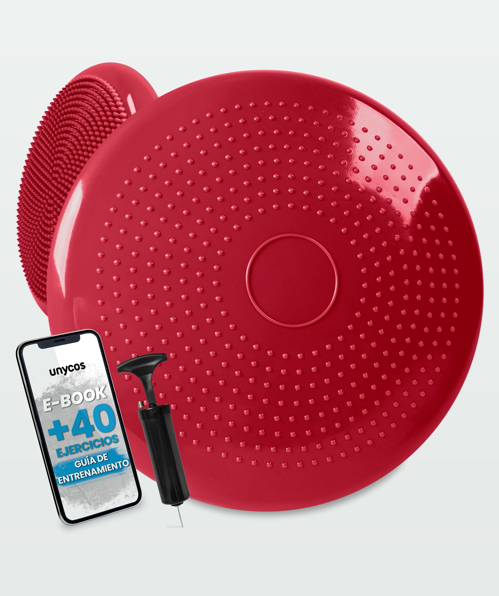 Rutschfestes yogakissen mit pumpe: ideal für fitness und rehabilitation