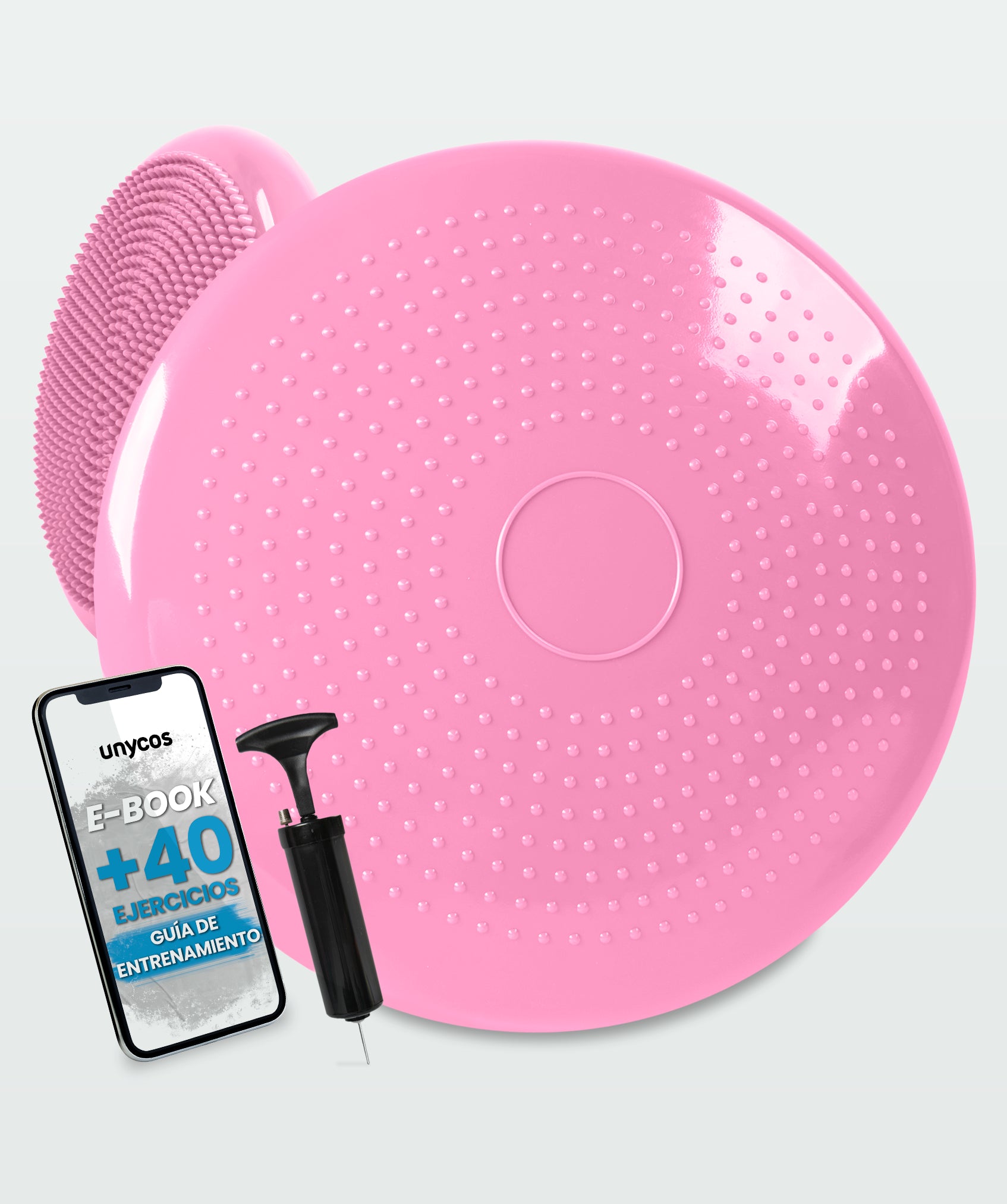 Rutschfestes yogakissen mit pumpe: ideal für fitness und rehabilitation