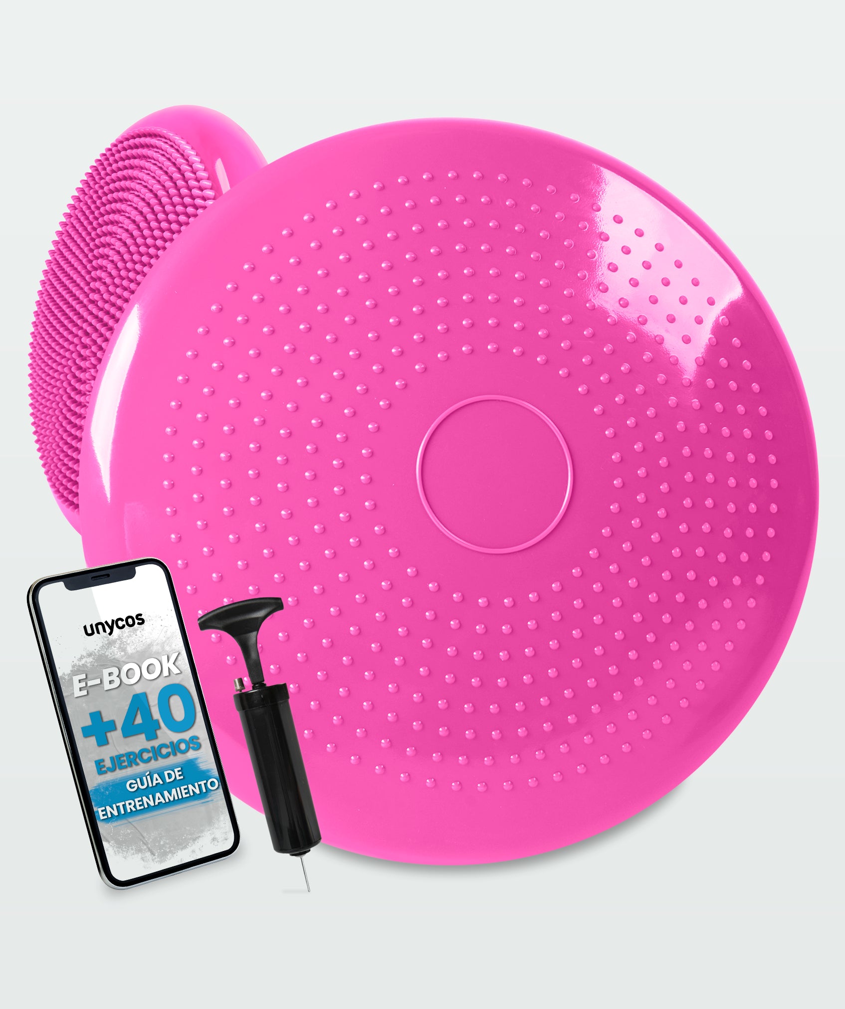 Rutschfestes yogakissen mit pumpe: ideal für fitness und rehabilitation