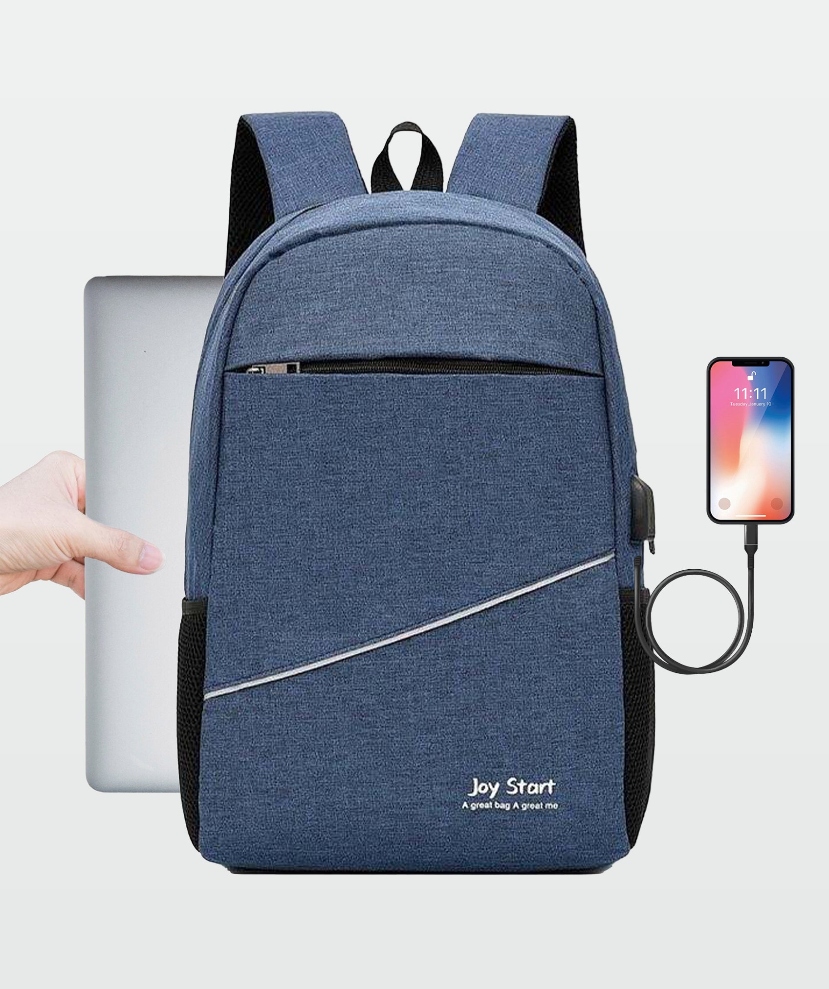 Moderne wasserdichte rucksack mit USB-ladeanschluss