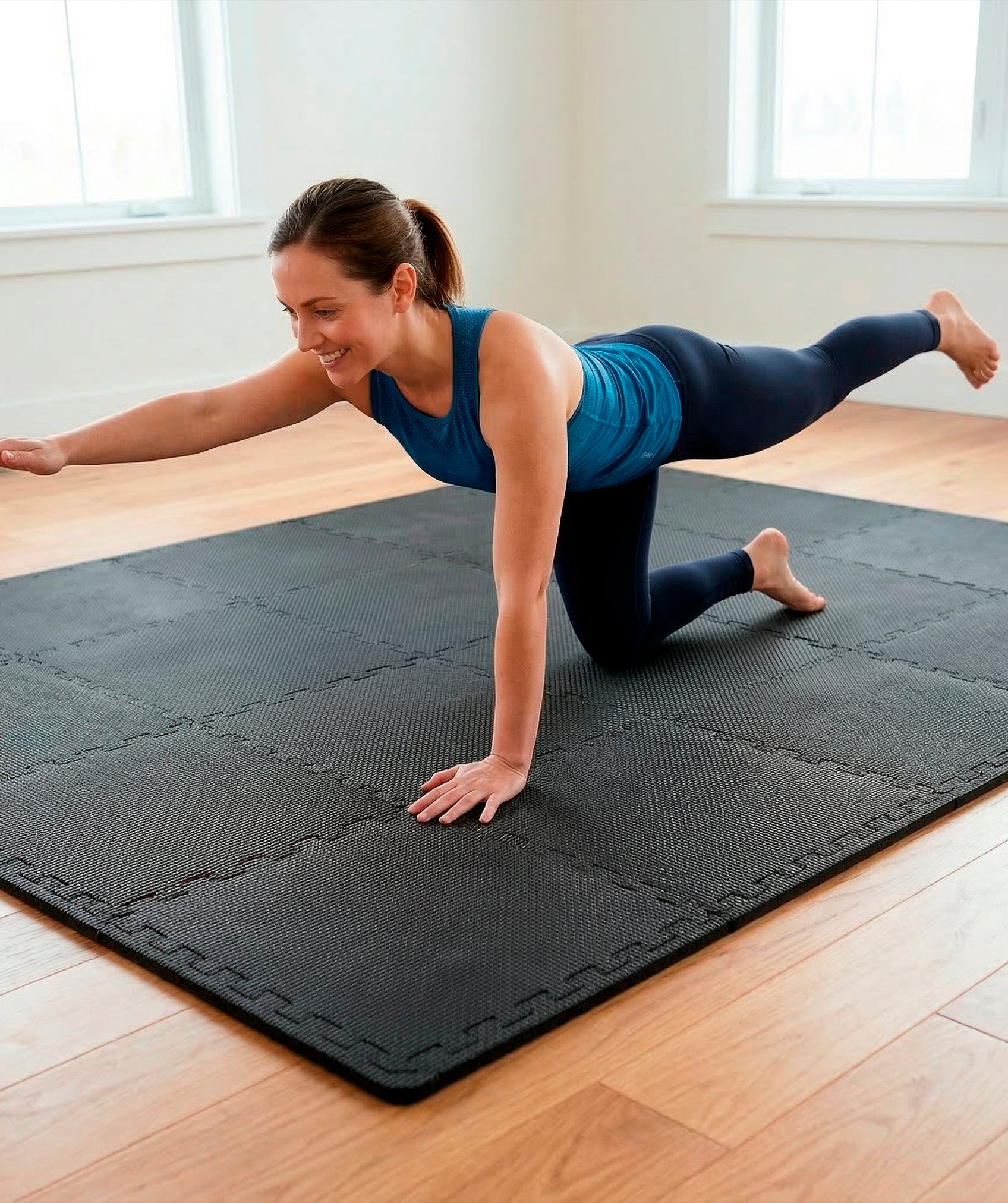 Puzzlematte für fitnessstudio-boden: EVA-schaumstoffschutzset