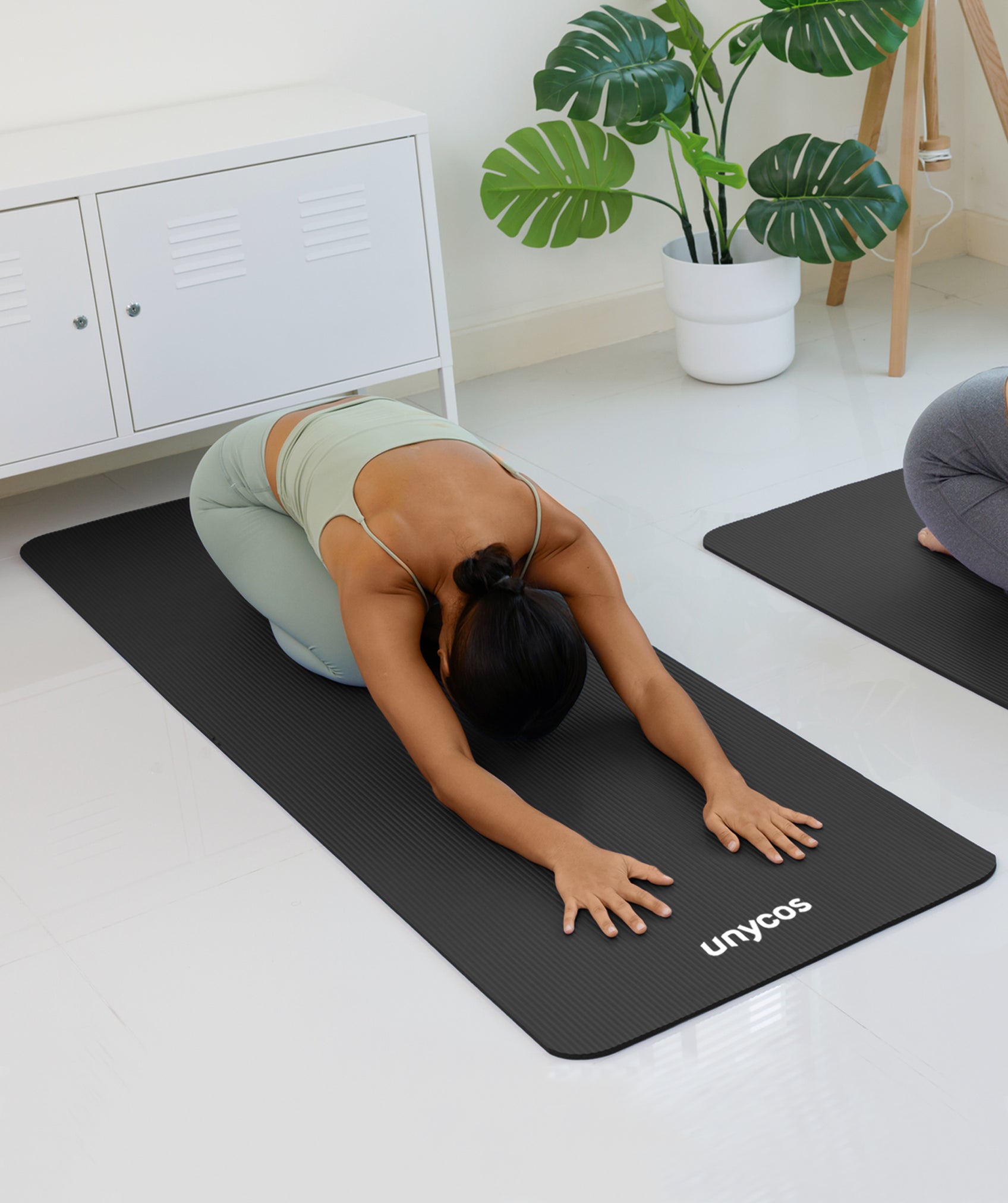 Yoga-, pilates- und fitnessmatte: hochdichte, rutschfeste NBR-matte