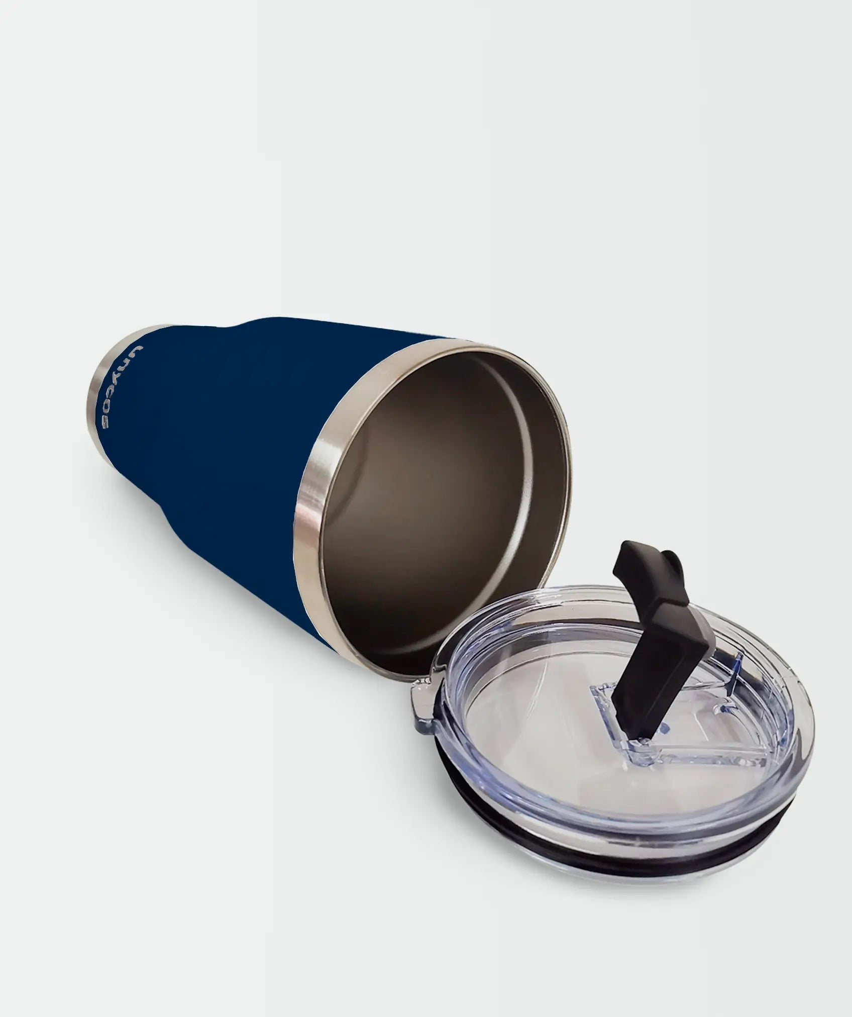 Edelstahl-thermoskanne mit auslaufsicherem deckel