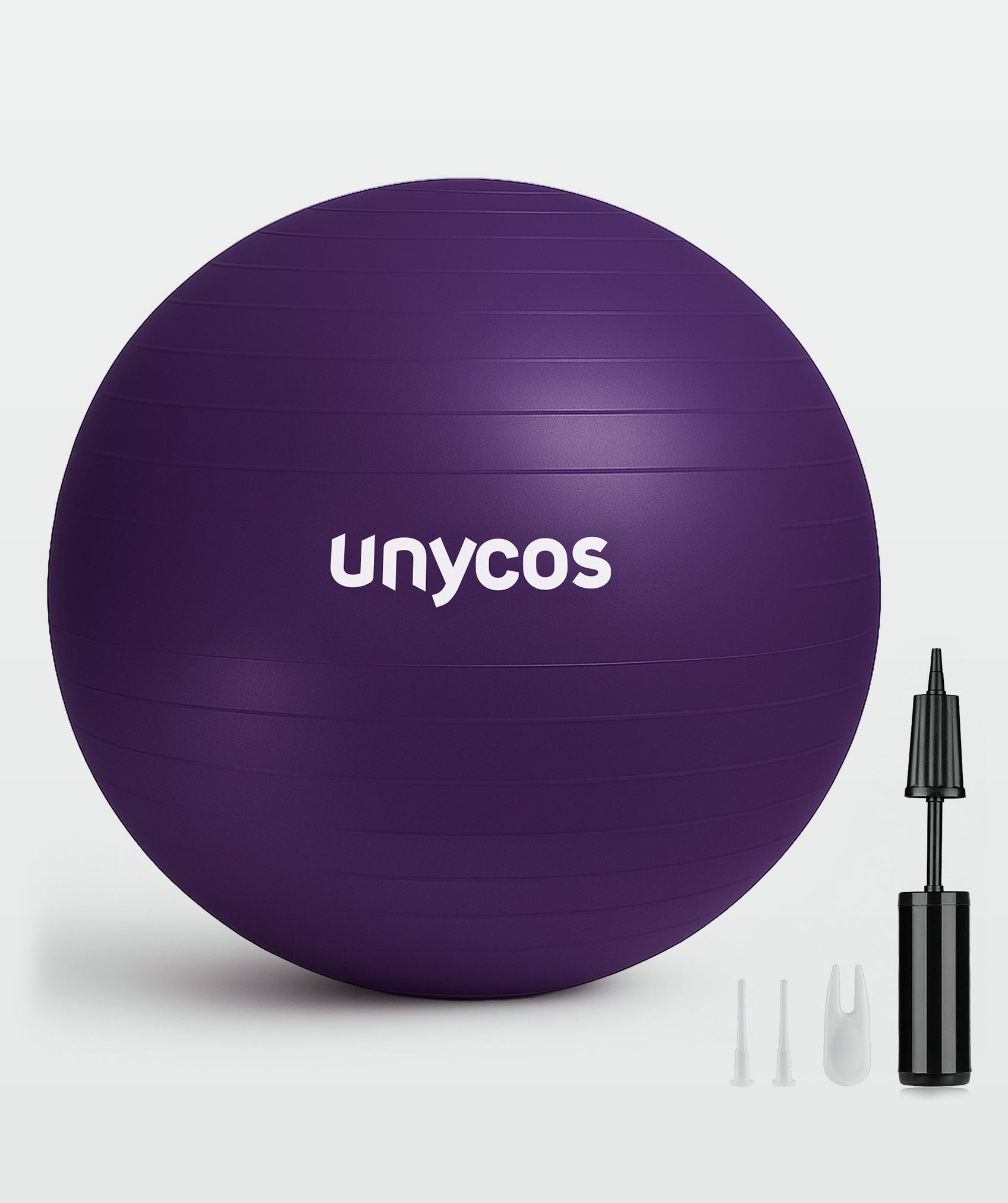 Pilates-, gymnastik- und yogaball mit einer tragfähigkeit von 300 kg und inklusive pumpe