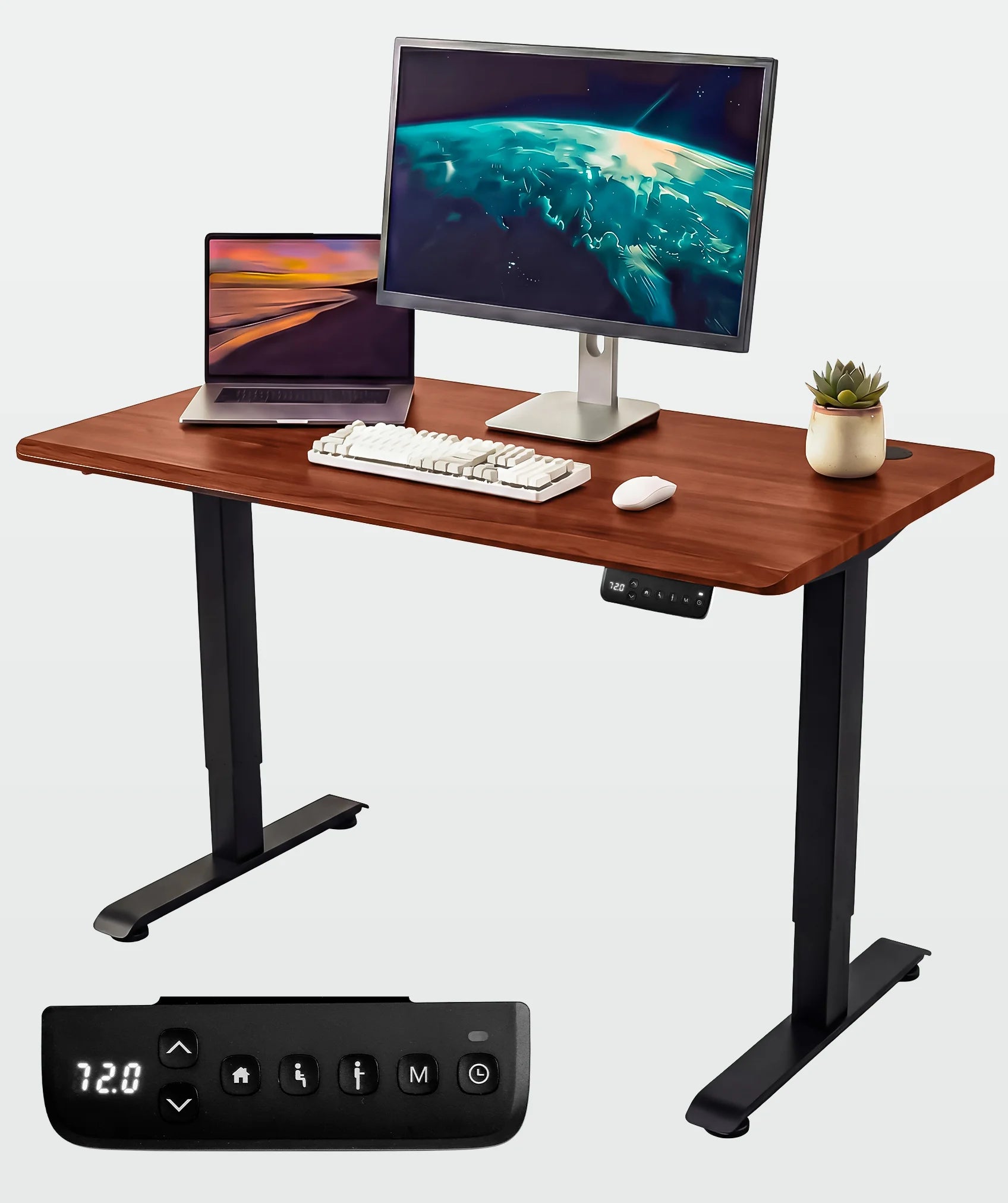 Höhenverstellbarer schreibtisch Core One: inklusive LED-steuerung