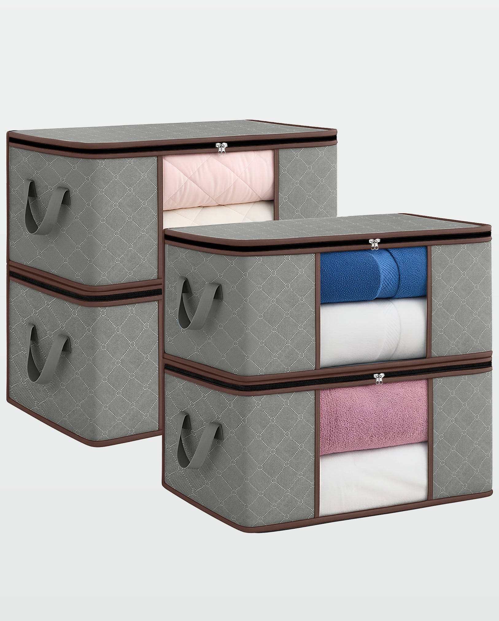 Cajas de almacenamiento (por 4 unidades)