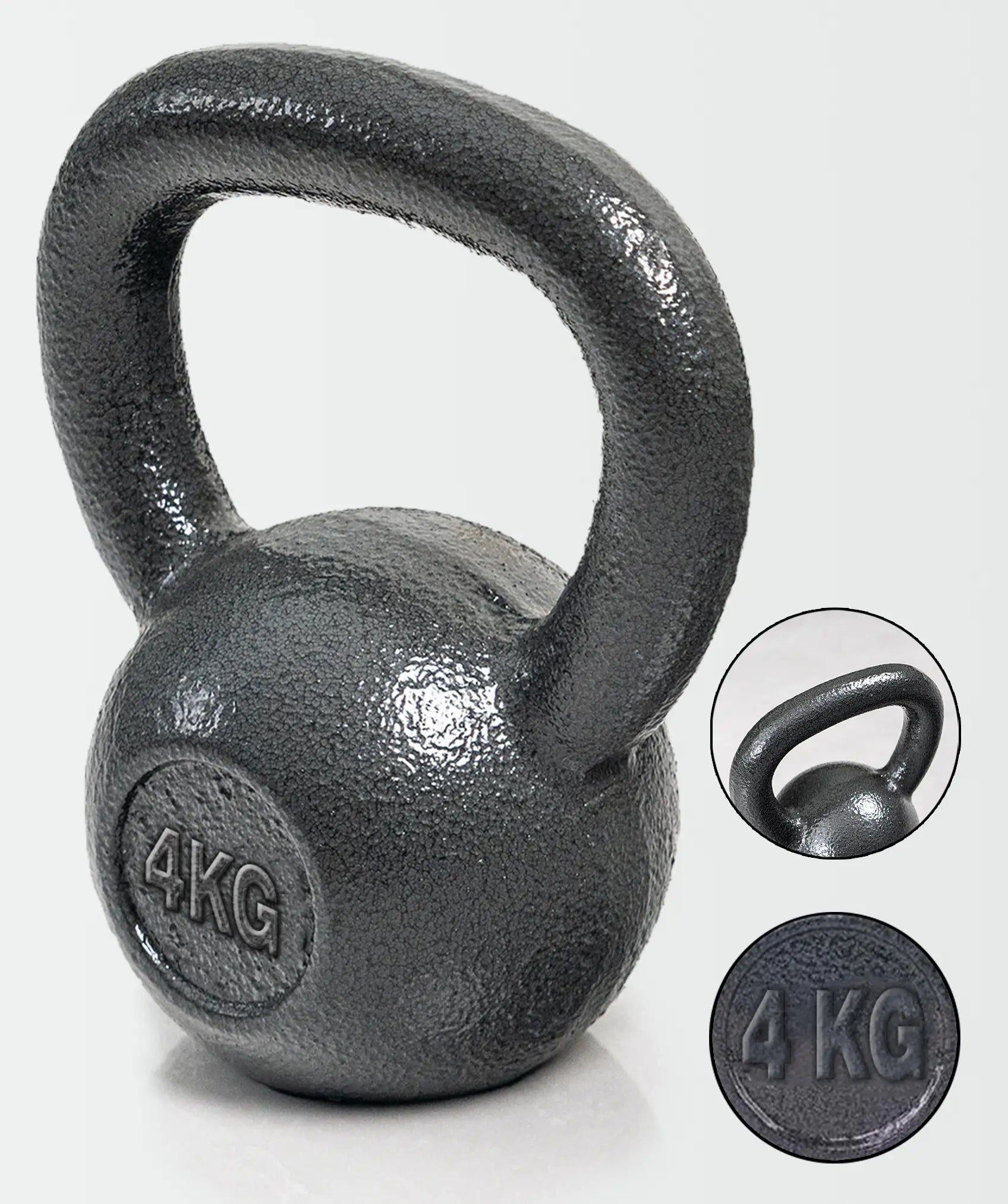 Kettlebell aus massivem eisen mit ergonomischem griff, 4-20 kg